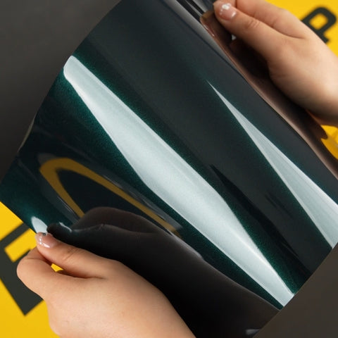 Teckwrap Gloss Green Black Silk