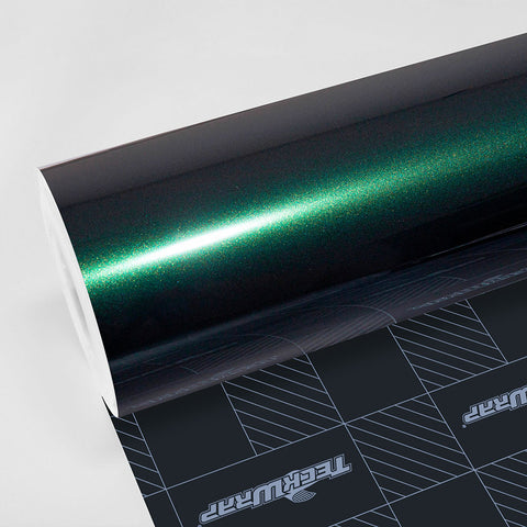 Teckwrap Gloss Green Black Silk