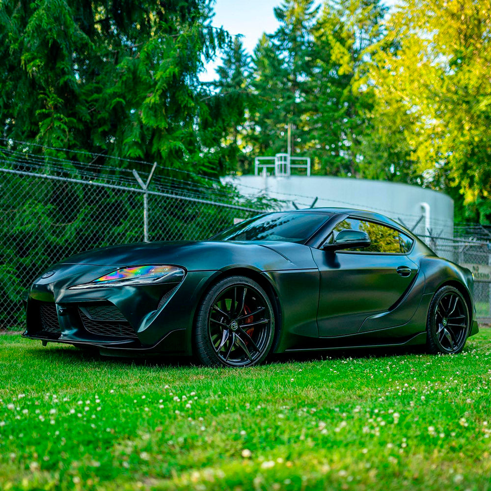 Teckwrap Matte Green Black Silk