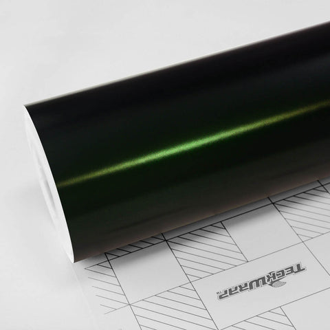Teckwrap Matte Green Black Silk