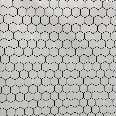 Embroided Hexcomb