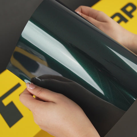 Teckwrap Gloss Green Black Silk